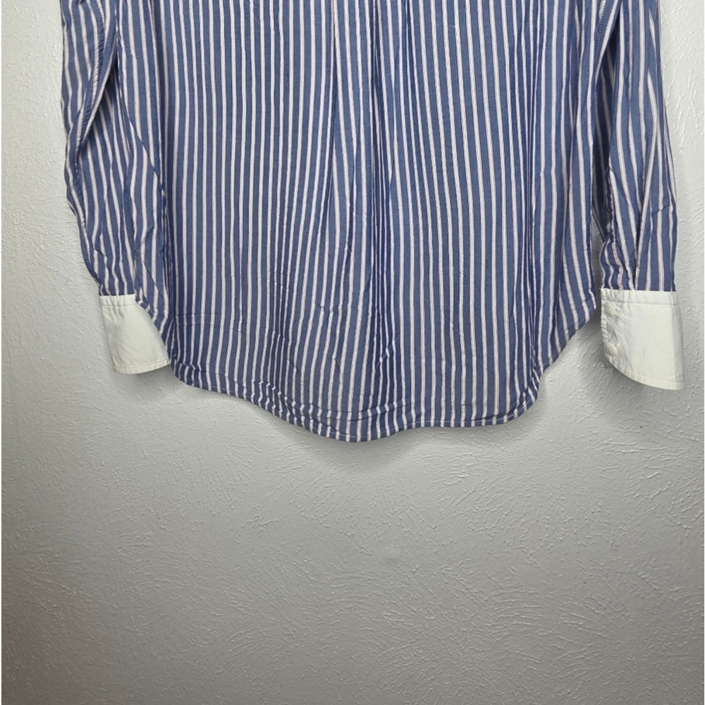 Rag & Bone Amelia Striped Pajama Shirt Blue & White Button-Up Women's Size Small - Picture 14 of 15
